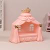 1/12 Dollhouse Mini Princess Bed Model Dollhouse Bedroom Furniture Decoration Dolls House Accessories Pretend Play Toys