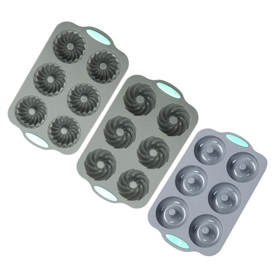 Рождественская силиконовая форма для торта, жаростойкая форма для выпечки печенья, тостов, кубиков льда, антипригарная, легко извлекаемая, форма для десерта