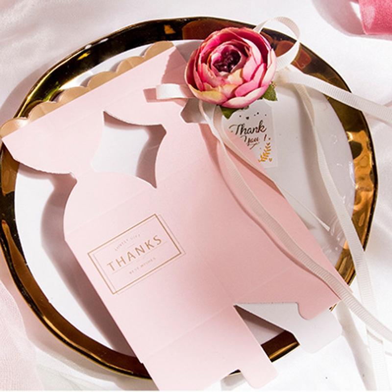 5 шт. Свадебные бонбоньерки Конфетная коробка Для детского праздника Бумажная подарочная коробка Ручная работа Конфеты Еда Лучший подарочный пакет Для Рождества Цветочные коробки