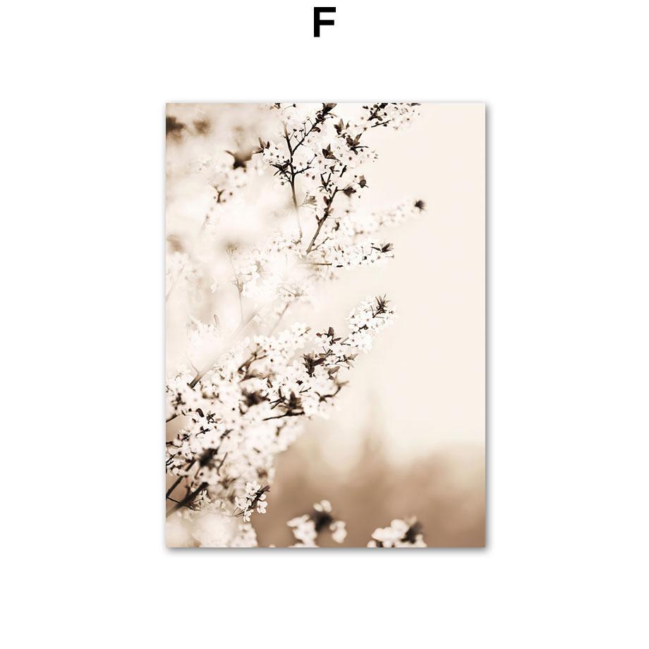 Lake House Reflection Beach Palm Leaves Tail Grass Wall Art Print Canvas Painting Nordic Poster Decor Pictures For Living Room