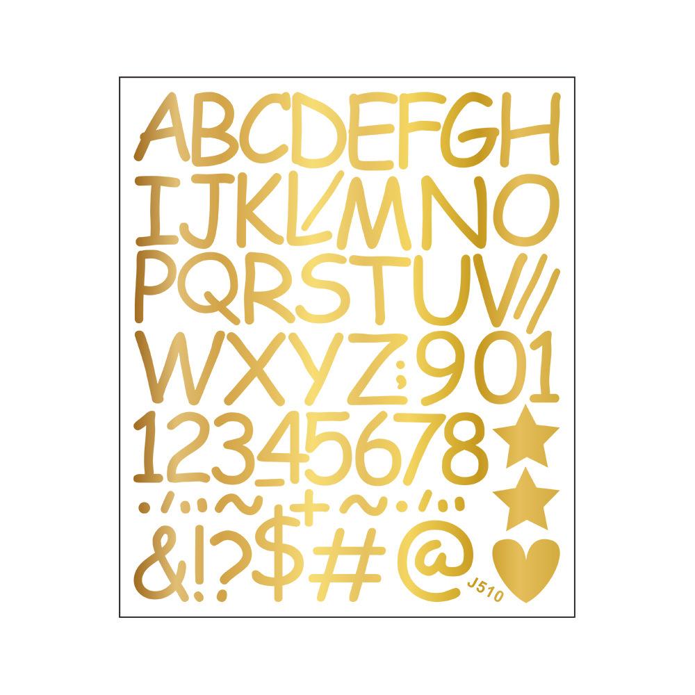 Сделай сам Украшение и Декор Детской Спальни Наклейки на Стену с Комбинацией Английских Букв, Цифр, Символов и Сердец