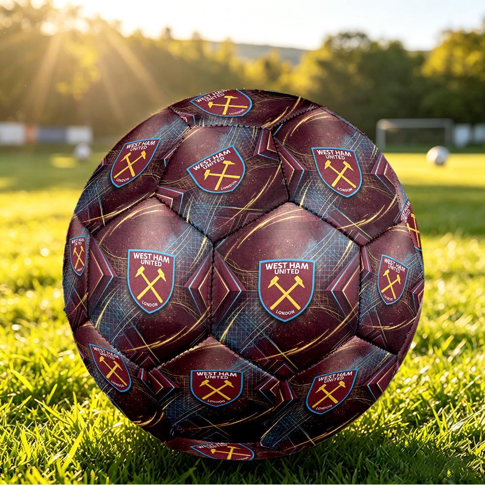 Футбольный мяч West Ham United, размер 5, с принтом, противоскользящий, для взрослых, футбольный мяч-сувенир для фанатов футбола