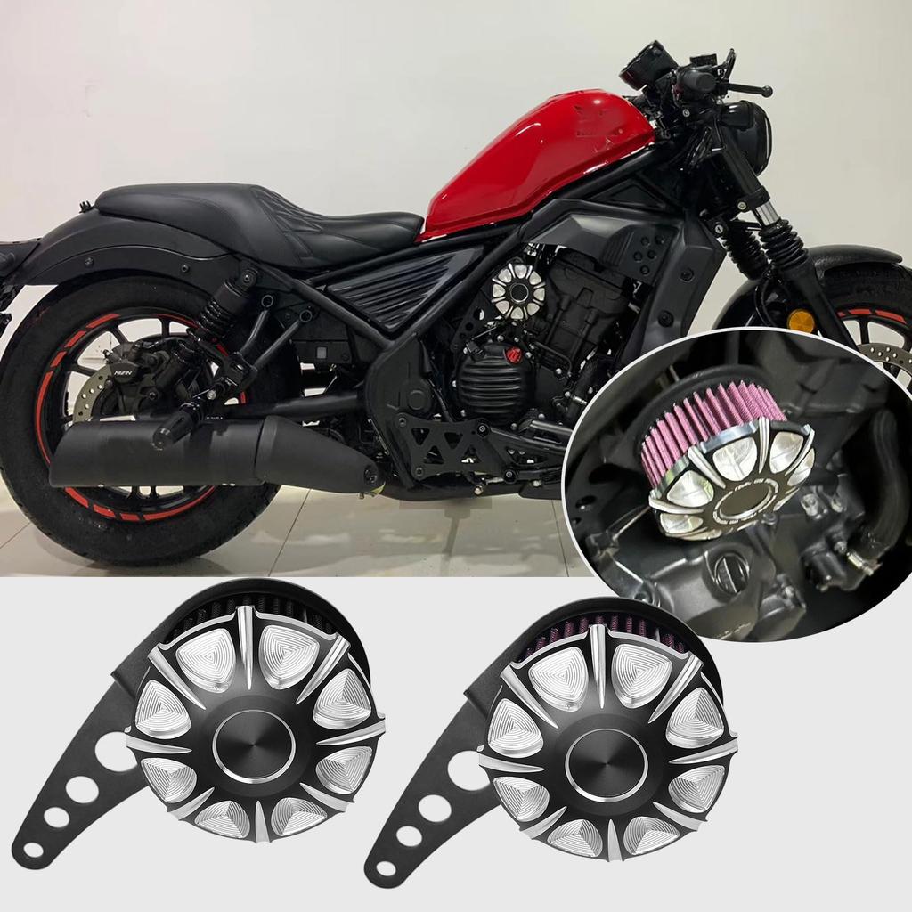 WOOGA Motorcycle Air Cleaner Air Filter Intake Air Purifier Trim Cover Right Engine Upper Cover for Honda Rebel CL250 CL300 Parts CMX250/300 2017-2024