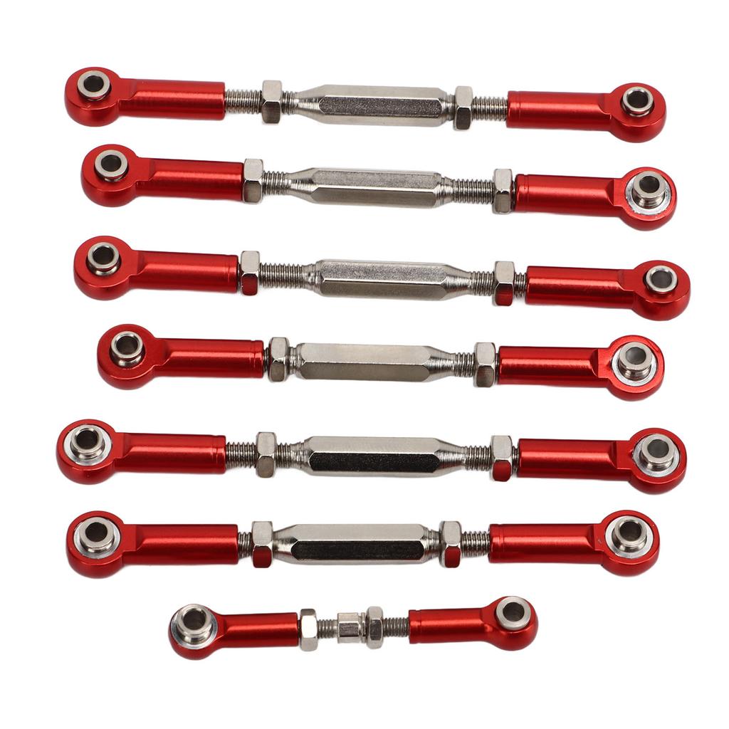 RC Car Tie Rods Full Set Aluminium Alloy Steel Turnbuckles for Traxxas SLASH 1 10 Short Course Upgrade Parts Red