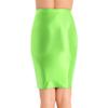 Женская микро-мини-юбка, блестящая масляная плотная юбка-карандаш, прозрачная гладкая упаковка, модная юбка-карандаш для ночного клуба
