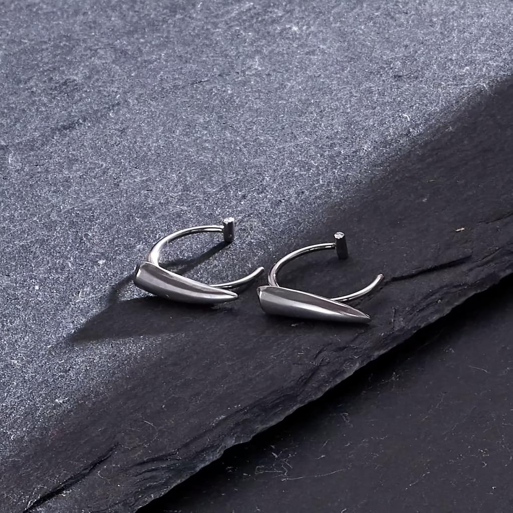 Модный и трендовый унисекс аксессуар для губ в форме клыка вампира, украшение в форме волчьего клыка, 2-4 штуки, не требует пирсинга