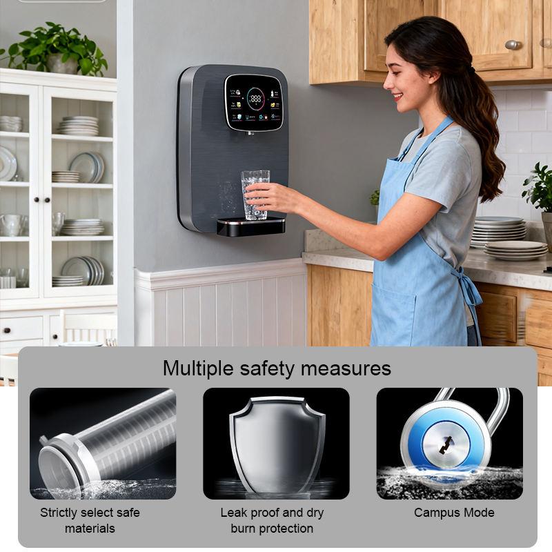 PSL9   Автоматический настенный диспенсер для воды - для дома и коммерческого использования, очиститель воды обратным осмосом с угольным серым RO-фильтром