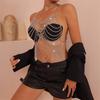 Summer New Sexy Backless Exaggerated Flash Diamond Breast Chain