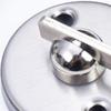 Замок для двери в ванную комнату с индикатором присутствия, круглый, из нержавеющей стали для мужчин и женщин