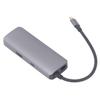 Type C Docking Station Aluminium Alloy USB 3.0 RJ45 Multi Port Docking Station for Windows 6 In 1