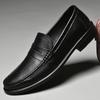 Men Genuine Leather Shoes Casual Shoes Men Slip-on Business Dress Shoes All-Match Wedding Shoes Luxury Brand Loafers Male Oxford