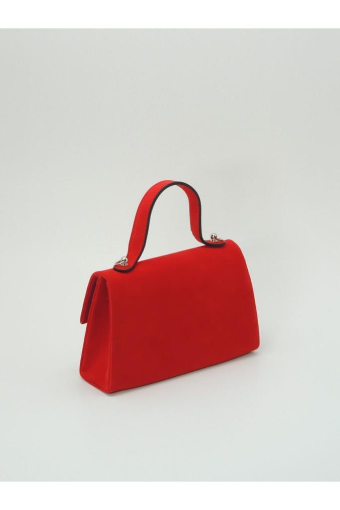Women's Stylish and Useful Evening Dress Bag Women's Red Suede Bag