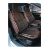Чехол на автомобильное сиденье Vip из кожи и ткани, цвет коричневый