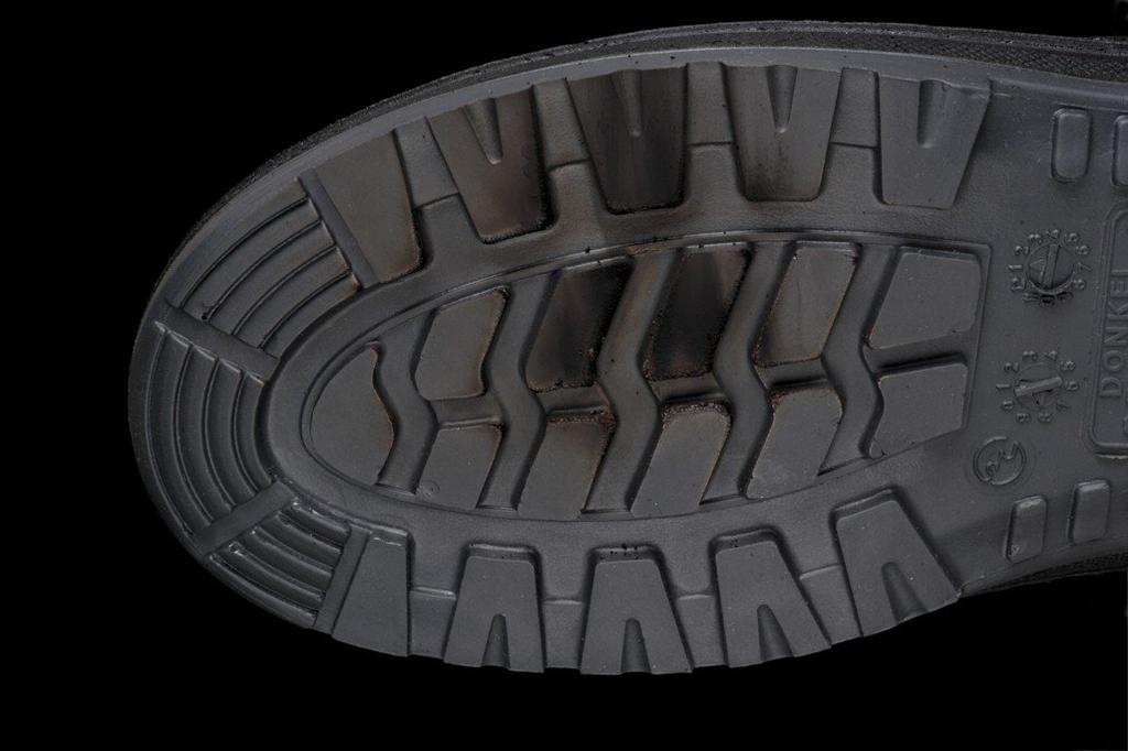 Safety Long Top Rubber Slip Fire Spread JIS T8101 Leather Type S Passed Black [Donkel] Shoes, Boots, 2-Layer Sole, Resistant, Resistant, E/F R2-04T