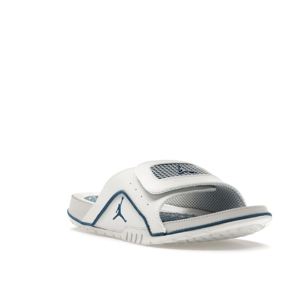 Шлепанцы Air Jordan Hydro 4 Retro Slide Military Blue Industrial Blue Мужские Шлепанцы 532225-141