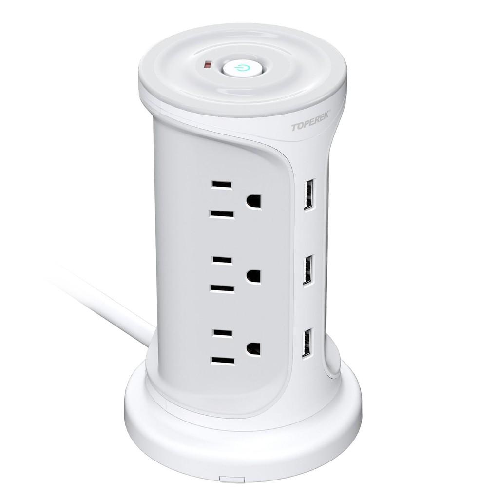 Household High Power Vertical Socket Office Multiple Ports Socket Board Portable Tower Extenders With USB Ports