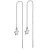2022 Trend Korean Long Wire Tassel Thread Chain Climb Star Heart Beads Pendants Dangle Drop Earrings Straight Hanging Earings
