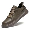 Fashion High Quality Men New Two-layer Cowhide Comfortable Casual Board Shoes Outdoor Autumn Men Breathable Low Top Casual Leather Shoes