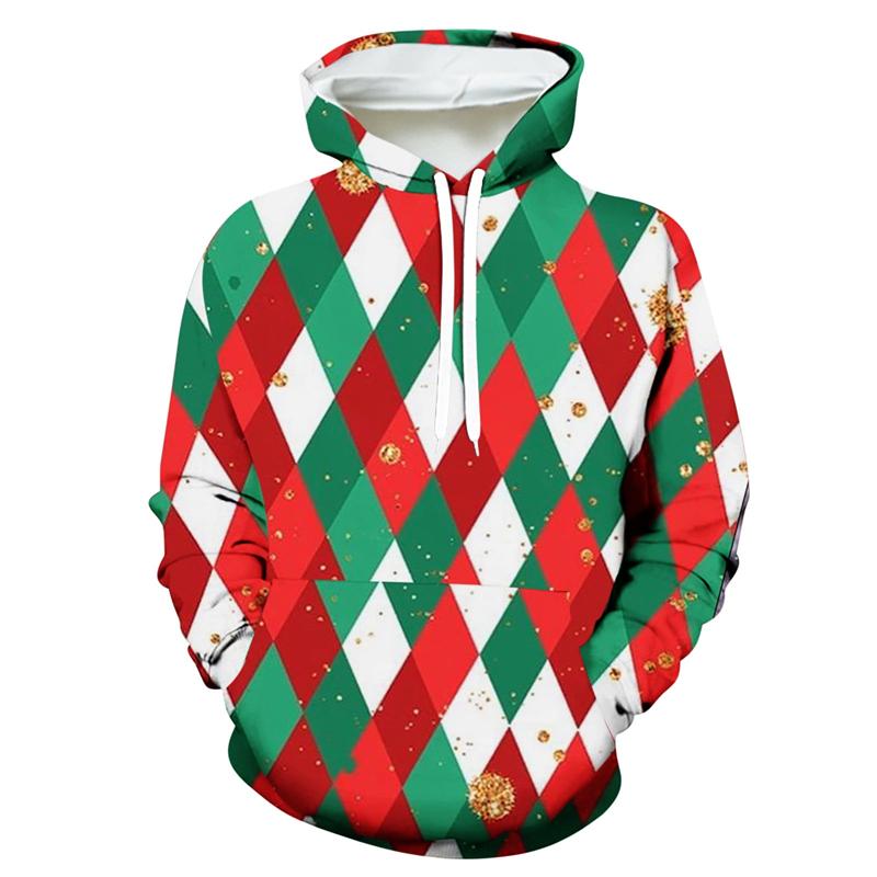 Рождественская елка, 3D-печать, толстовки с капюшоном, мужская и детская одежда, мода, Санта-Клаус, графические толстовки, рождественские подарки, пуловеры, топы Y2k