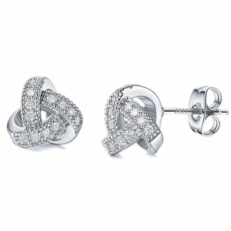 925 Silver Stud Earrings Beautiful Earrings High Quality For Women Earring Wedding Fine Jewelry Accessories Party Gift