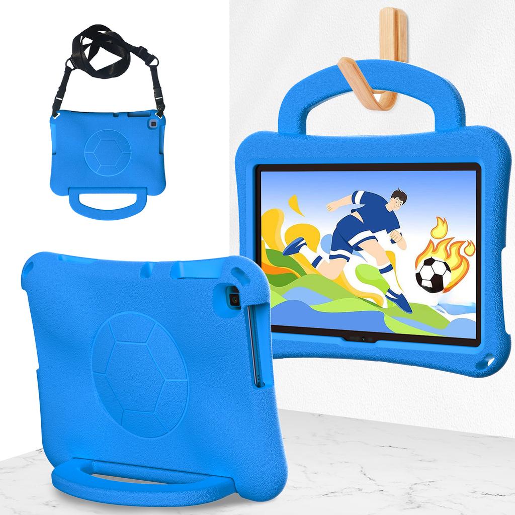 Kids Case for Tab M10 3rd Gen TB328FU TB328XU 10.1 inch EVA Soft Football Netting Style Cover with Shoulder Strap
