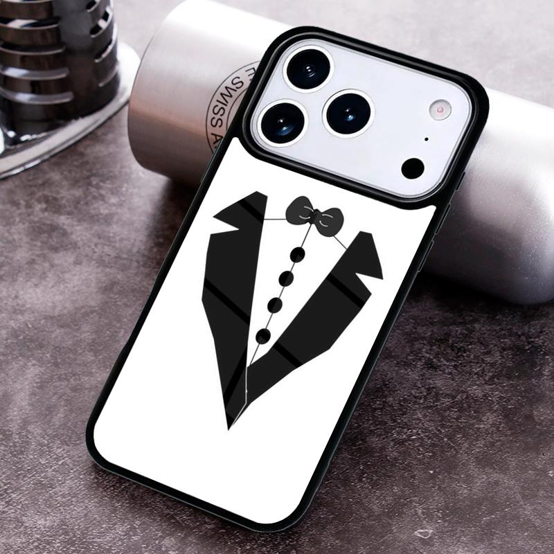 Man Suit Shirt Tie soft Phone Case for iPhone 17 16 15 Pro Max Air 14 13 12 11 Plus Shockproof Capa Cover
