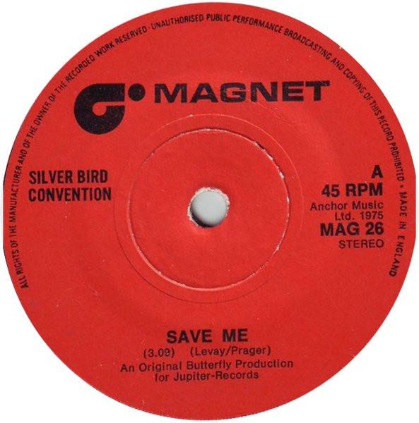 7-дюймовая пластинка SILVER BIRD CONVENTION Save Me MAG26 MAGNET 1975 UK SoulFunk Б/у
