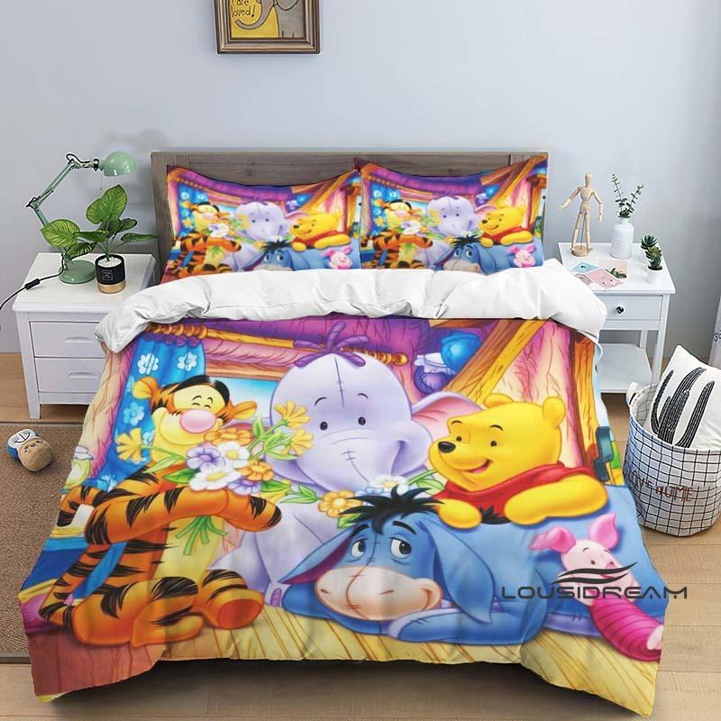 2026 New Disney (Eeyore) Bedding Set, Cartoon Duvet Cover with Pillowcases, Soft and Comfortable, Customizable Bedding Available