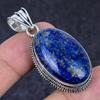 Lapis Lazuli Gemstone Handmade 925 Sterling Silver Jewelry Pendant 2.01" F0r67