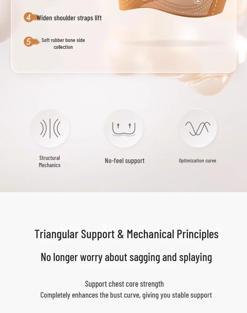 Seamless Women's Slimming Thin-Style Sports Bra with Rabbit Ear Cups and Side Support