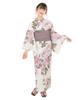 Юката Set for Change 2 Piece Set Heiko Junior Girls H Mellow [KYOETSU] Девочки, цвет экрю, плетение, (Юката, Оби) (7. Сиреневый, 130см)