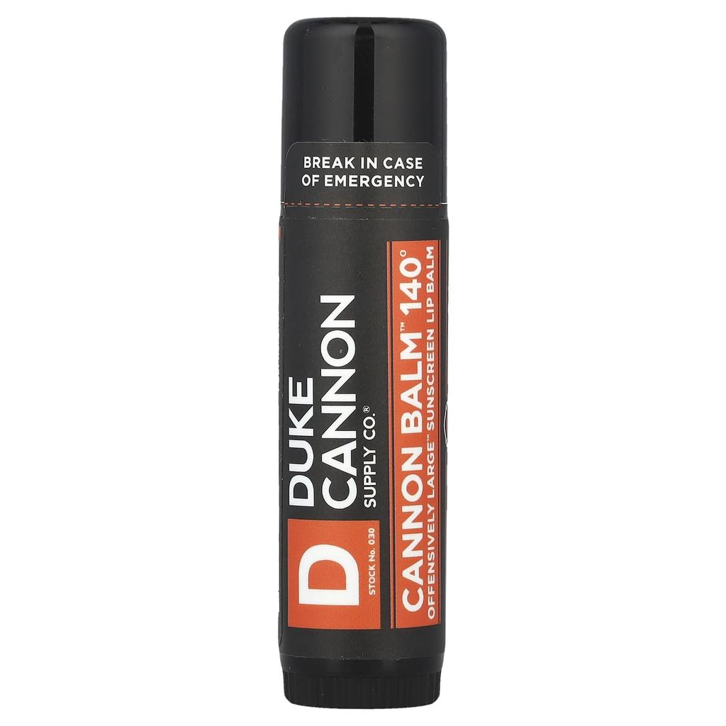 Duke Cannon Supply Co. Cannon Balm™ 140º, Offensically Large™ Sun Protection Lip Balm, SPF 30, 0.56 Oz (17 G)