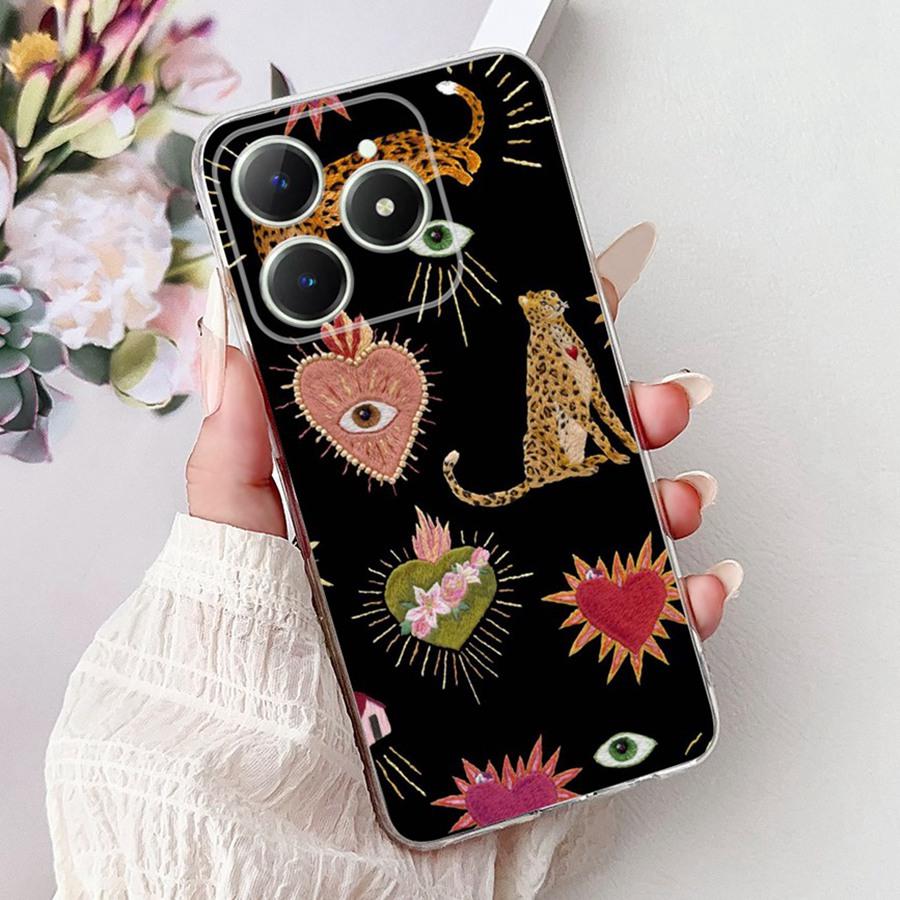 Для OPPO Realme C61 C63 Чехол C 61 RMX3939 Новый дизайн ТПУ Мягкий силикон Ударопрочный Coque Funda Для RealmeC63 C6 1 Чехол для телефона