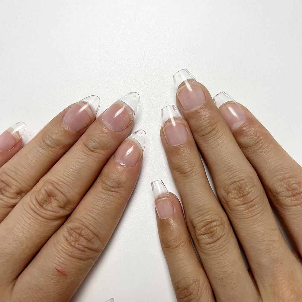 240Pcs/Box Pre-shape Gelly Nail Tips Extra Short Press On Nails False Nails Tips Small Nail Bed