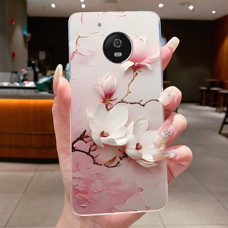 For Motorola Moto G5 Plus Case Clear Luxury Fashion Butterfly Flower Soft TPU Silicone Phone Cover for Motorola G5 Plus G5+ Case