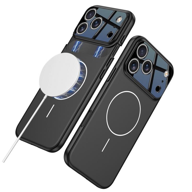 Contrast Color Magnetic Connection Fine Magnetic Circle Case For iPhone 17 Pro Max 17 Pro 17 Air Hard Camera Protection Cover