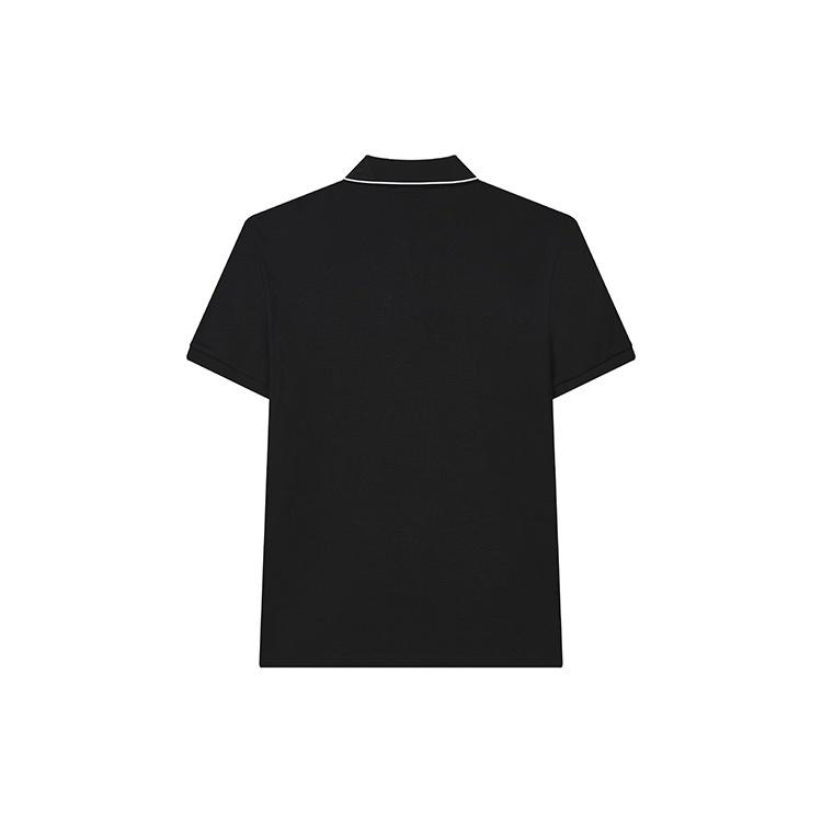 FILA Polo Shirts Men's Jet Black Polo Collar Moderate Straight Fit F11M238105FBK
