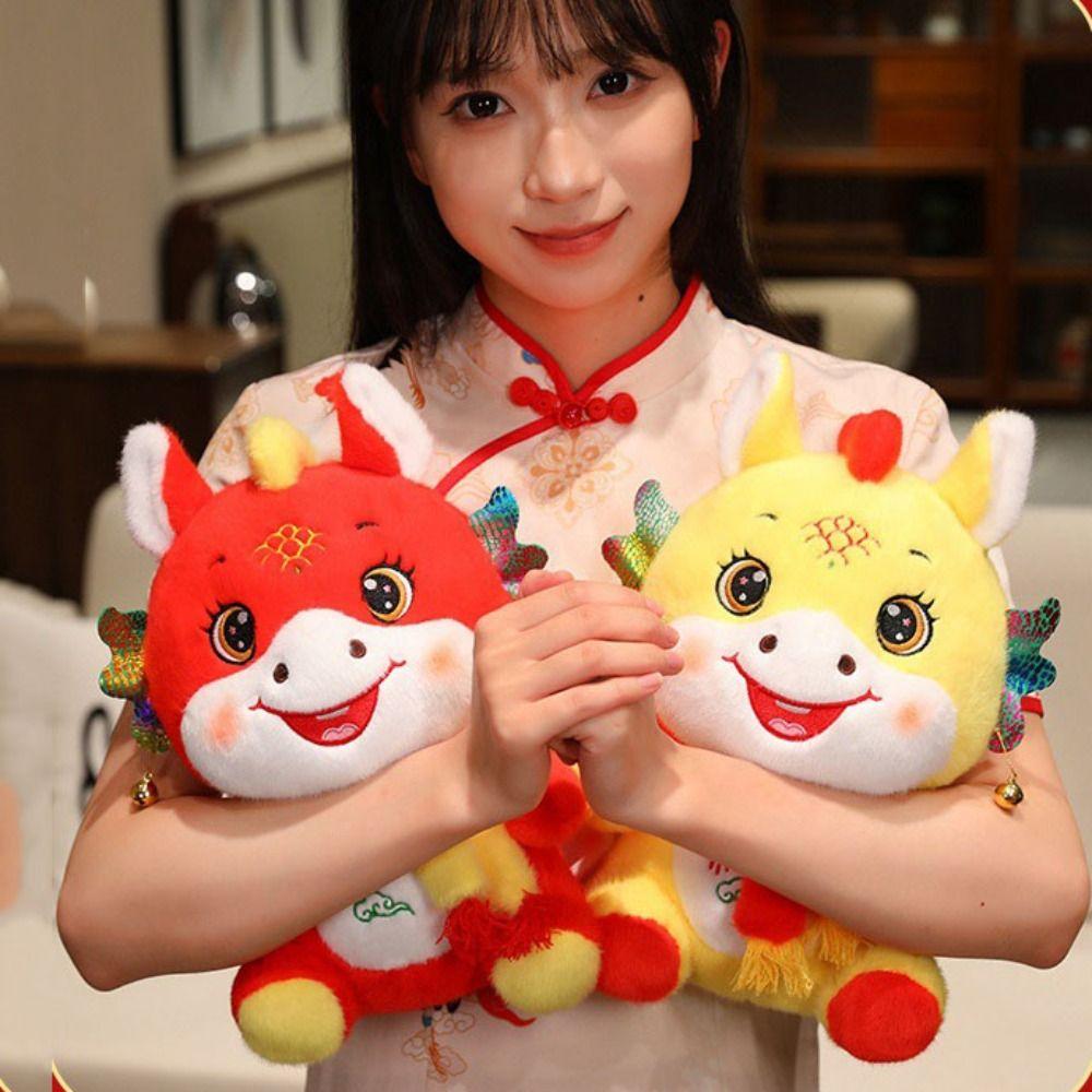 Soft Stuffed Lucky Pony Plush Toys Letter Print Horse Year Mascot Chinese New Year
