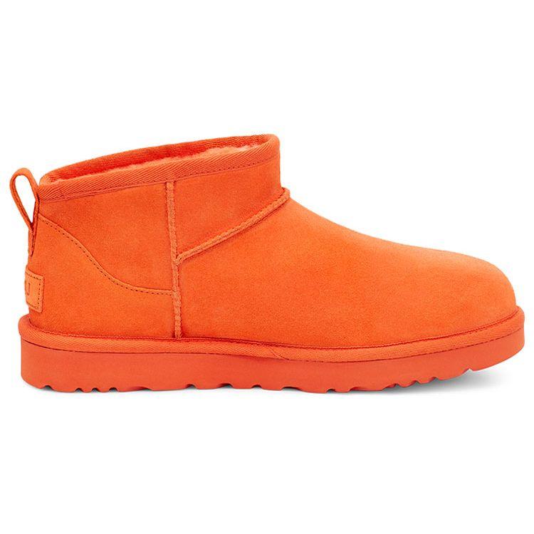 UGG Classic Ultra Mini Chopped Warm Durable Casual Comfortable Plush Ankle Snow Boots Women Boots Orange-Soda 1126373-OGS