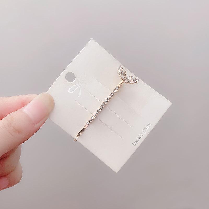 5 шт., металлические заколки для волос с блестящими стразами для женщин, модные простые золотые, серебряные заколки для волос, аксессуары для волос для девочек, заколки, ювелирные изделия