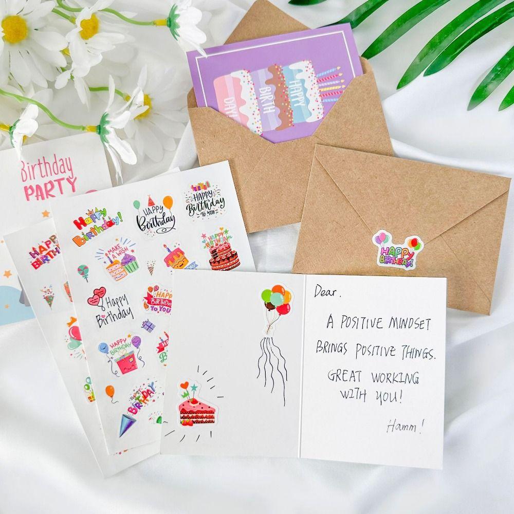 20pcs Blessing Birthday Greeting Card Combination Set Message Cards Party Accessories