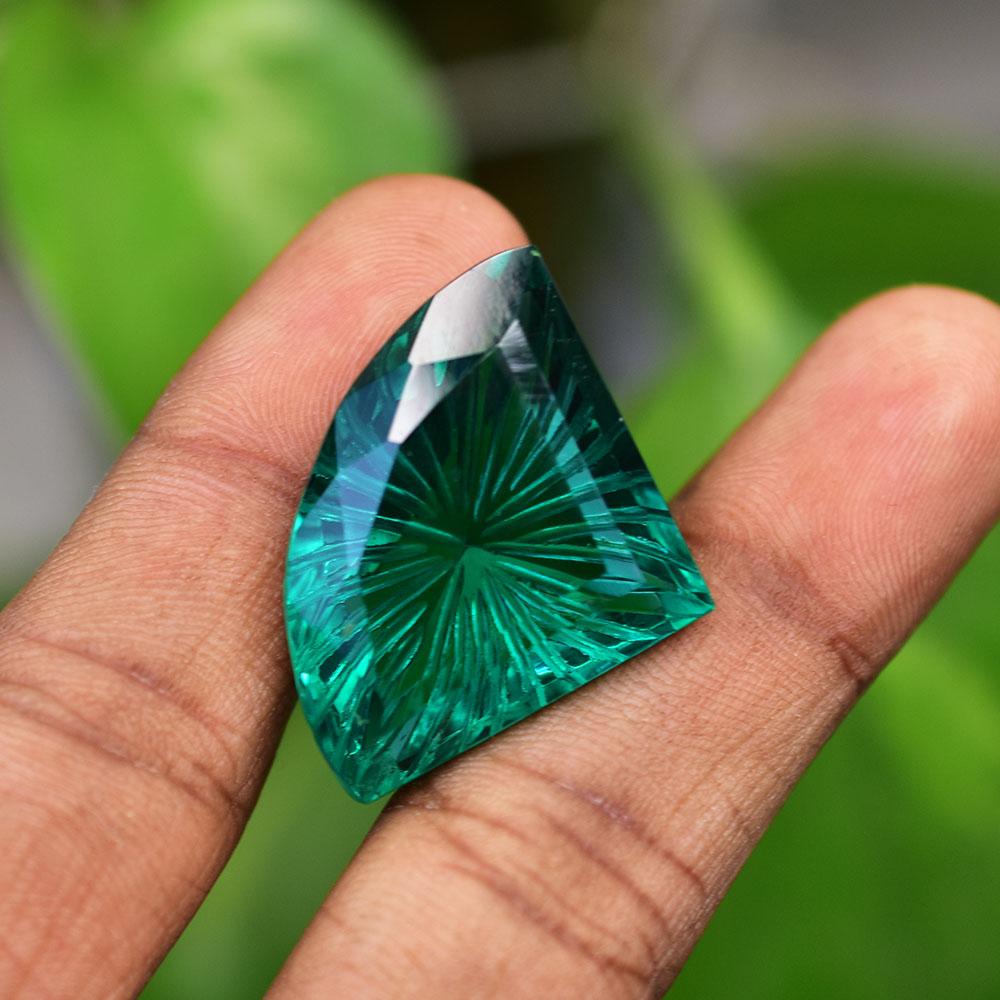 Natural Green Tourmaline Loose Gemstone 41.75 ct Fancy Cut Flawless October Birthday Birthstone