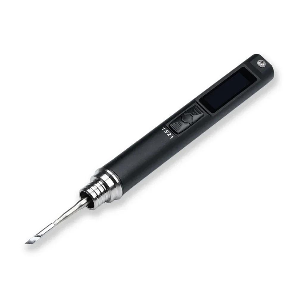 Для паяльника TS21 100 Вт, сварочная ручка для быстрого домашнего ремонта со встроенной подсветкой и функциями безопасности