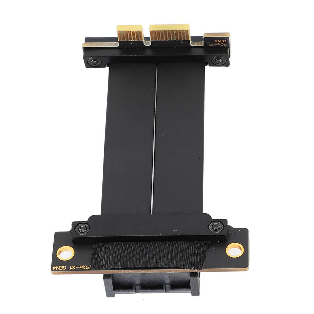 PCIE 4.0 X1 Extension Cable Dual 90 Degree Right Angle GPU Riser Cable for WiFi Card Sound Card