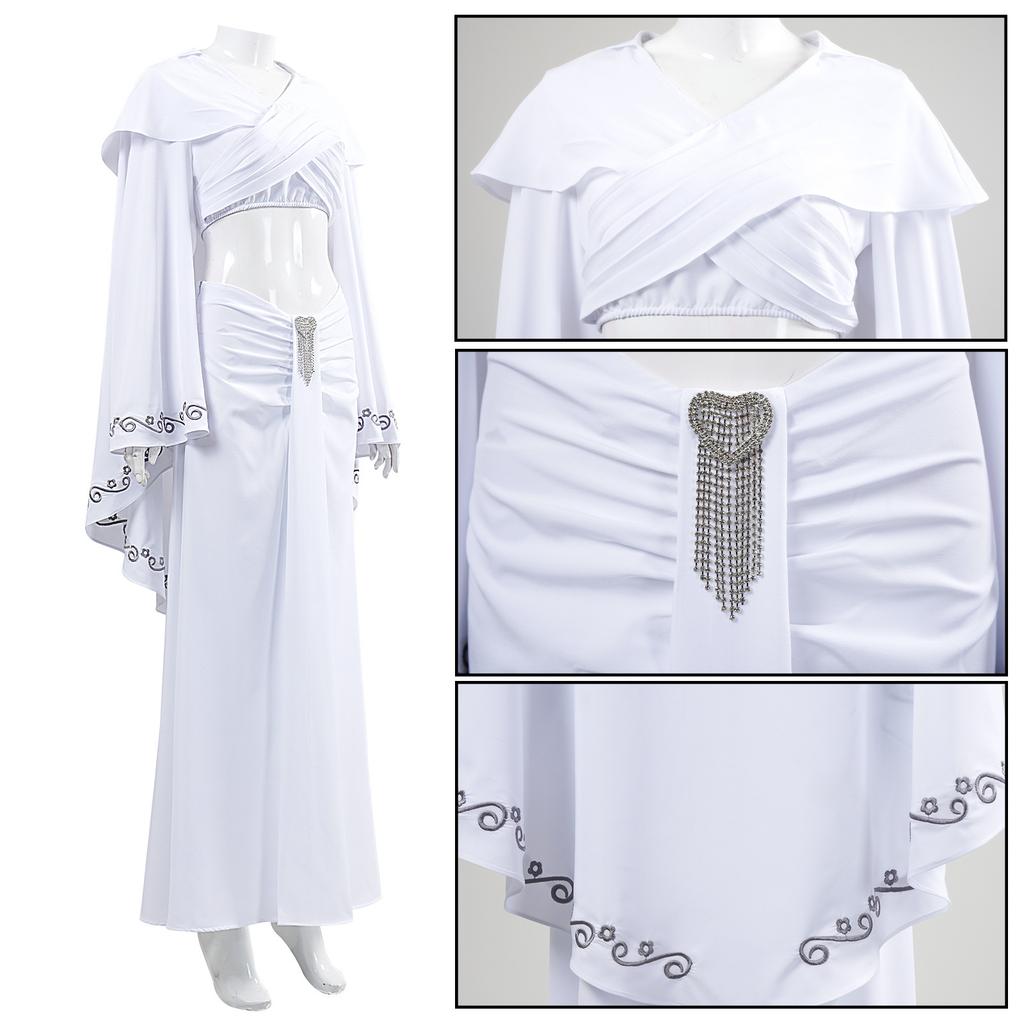 Padme Amidala Costume for Adults, Premium Queen of Naboo Halloween Cosplay Outfit, Detailed Movie Accurate Gown for Women