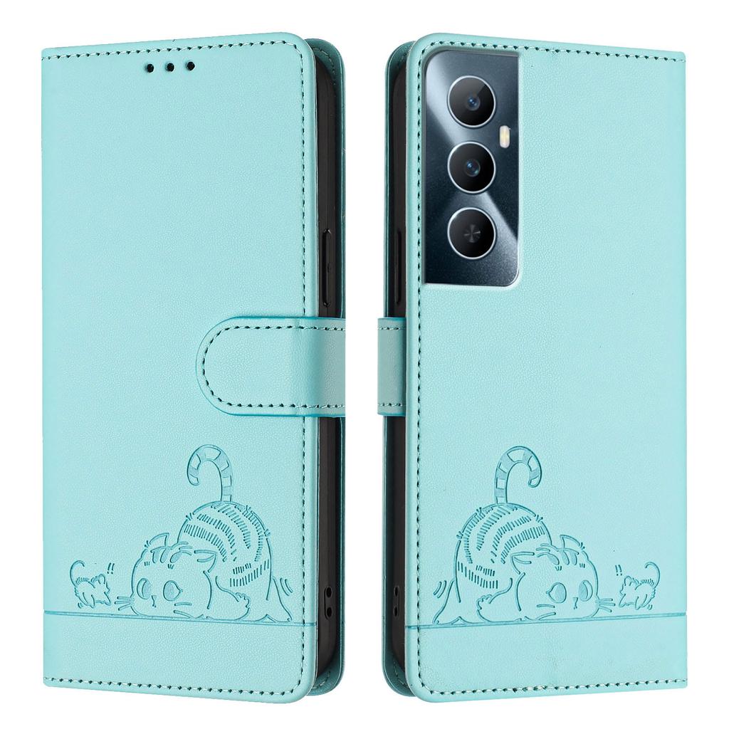 Чехол-книжка из искусственной кожи «Кошки ловят мышей» для серий Xiaomi, Redmi.Poco C51,C50,C65,M3,M4,M5,Mi 11,12,13,14,Redmi Note Series,K30s,K40,k60...