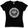ILLUMINATI EYE Женская Футболка Общество Свободные Каменщики Ложа Ложа Иллюминатус Тайное