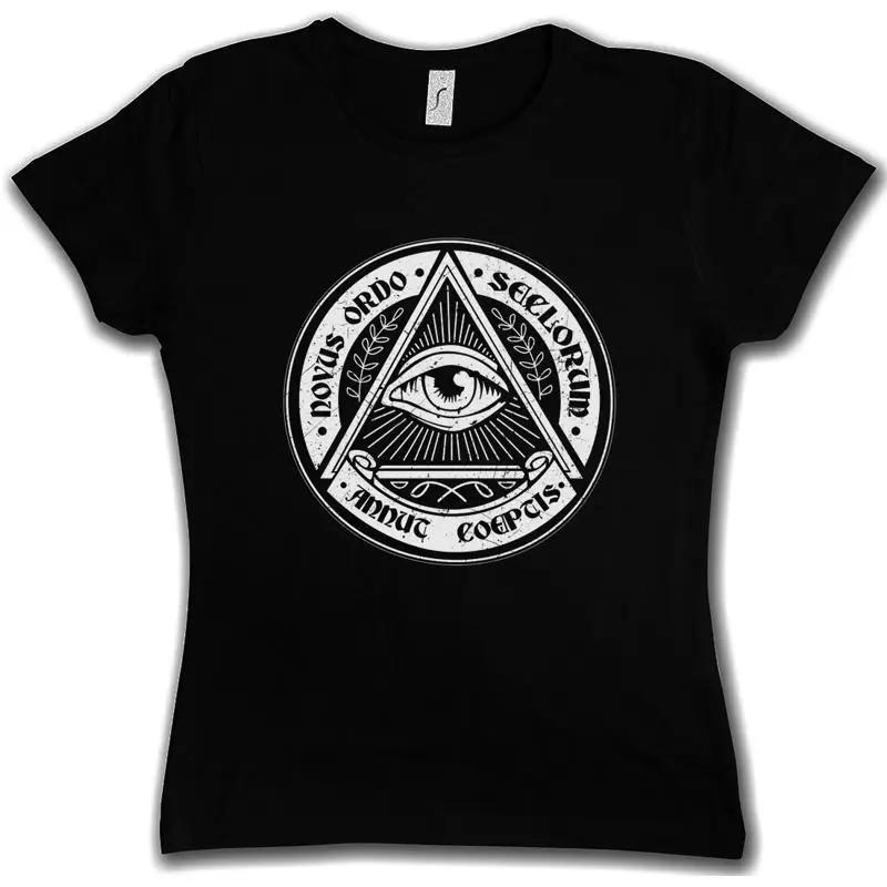 ILLUMINATI EYE Женская Футболка Общество Свободные Каменщики Ложа Ложа Иллюминатус Тайное
