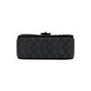 COACH Madison 19 brand logo lock closure calfskin and faux leather crossbody bag small women's black