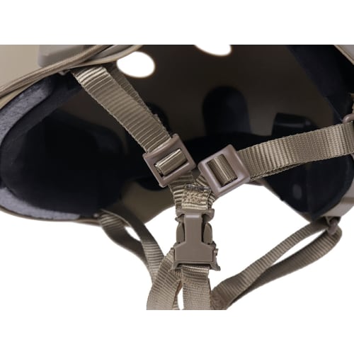 WoSporT FAST CARBON HELMET, HIGH-GRADE VERSION, SIZE M, TAN